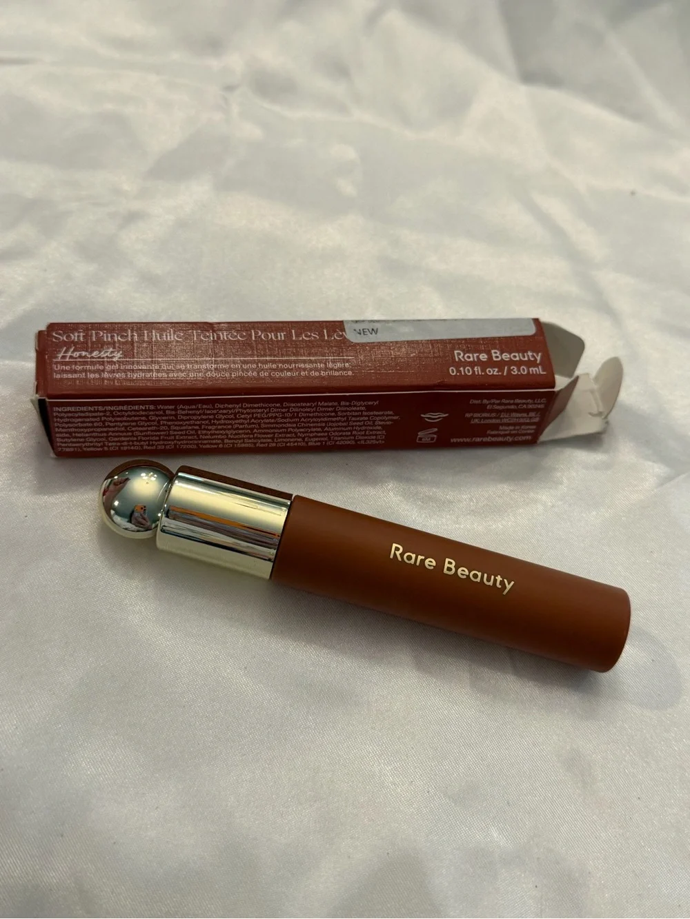 Rare Beauty Soft Pinch Tinted Lip Oil HONESTY Full Size NEW Lightweight Makeup